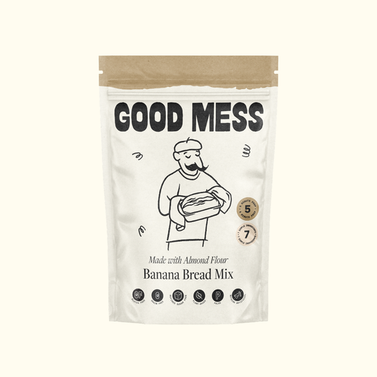 Good Mess banana bread mix gluten free refined sugar free healthy