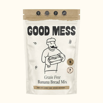 good mess banana bread mix grain free healthy refined sugar free